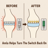 Amla helps turn the switch back on: before and after