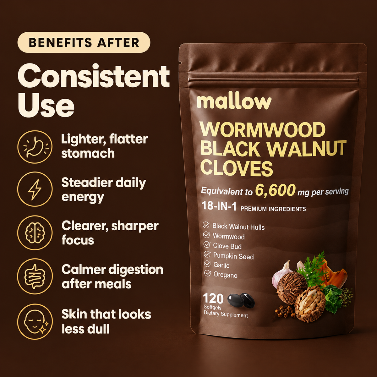 mallow Wormwood Black Walnut Cloves